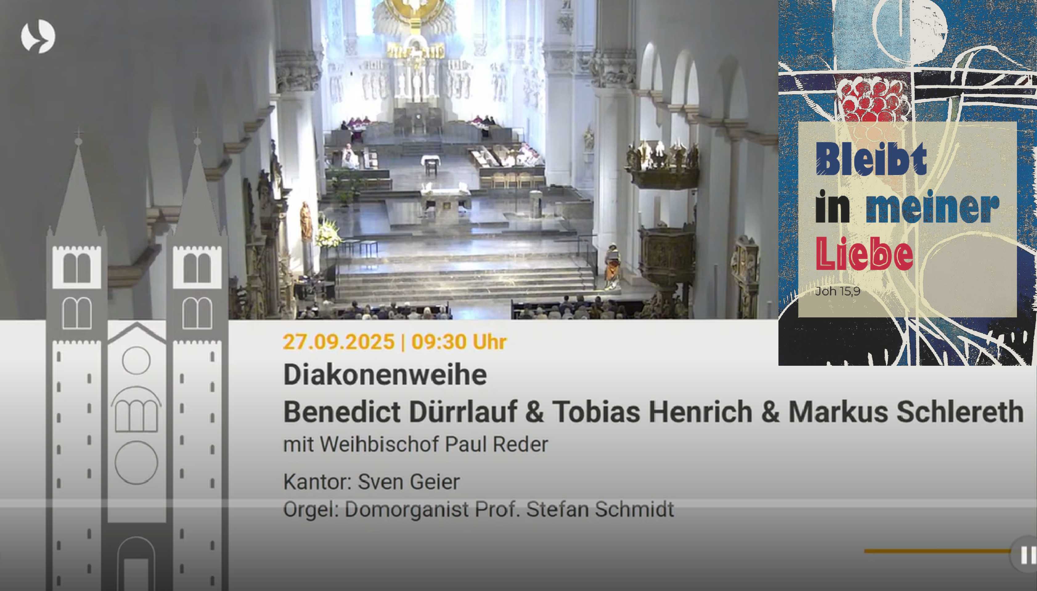 GD 2025 09 27 Diakonweihe YouTube VSB