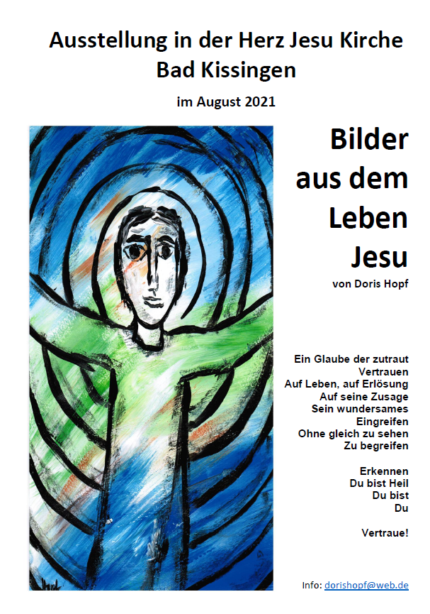 2021 08 Plakat Ausstellung Bad Kissingen Doris Hopf