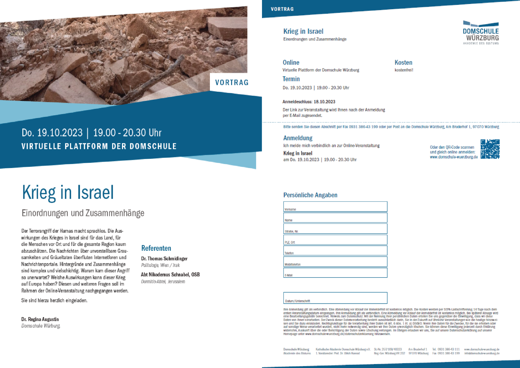 Veranstaltung 10 19 Krieg in Israel