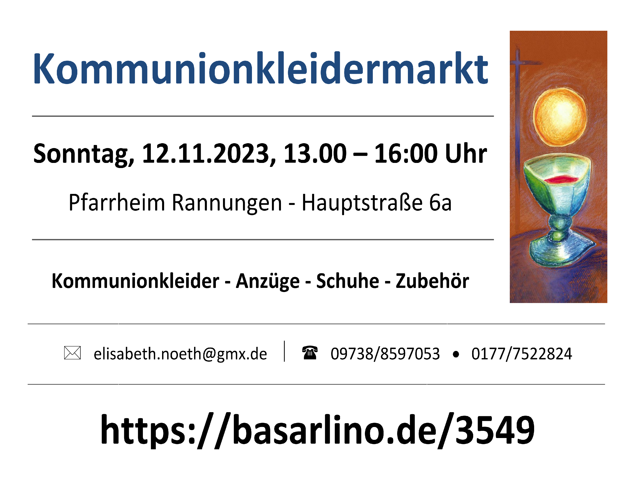 Veranstaltung 11 12 Kommunionkleidermarkt