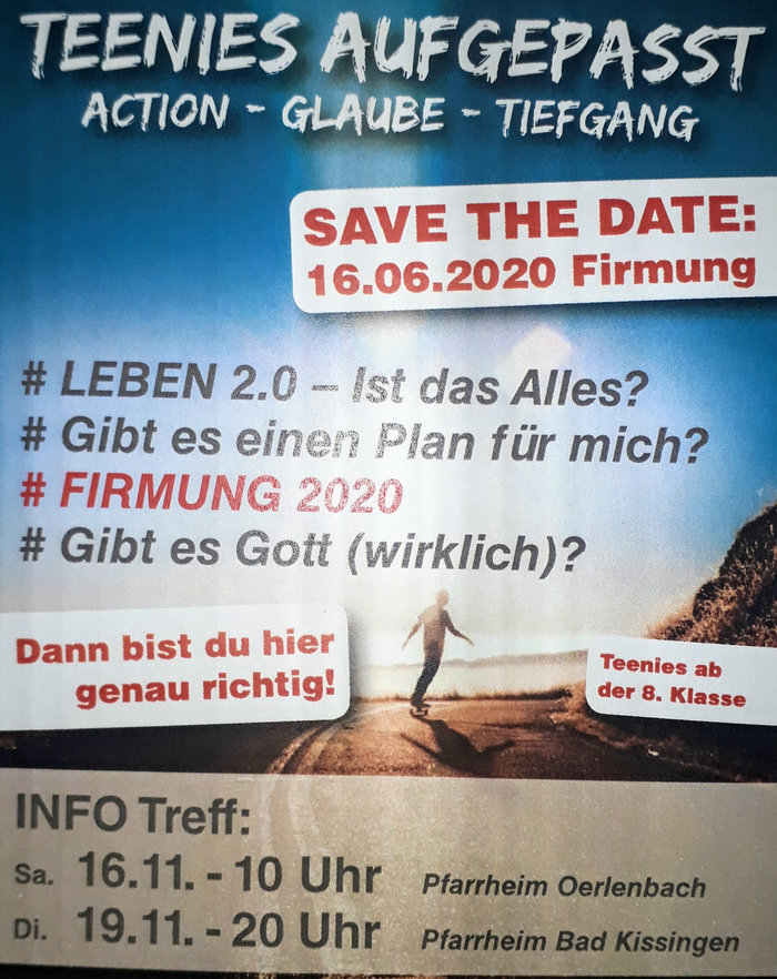 Flyer 2020 Nachricht